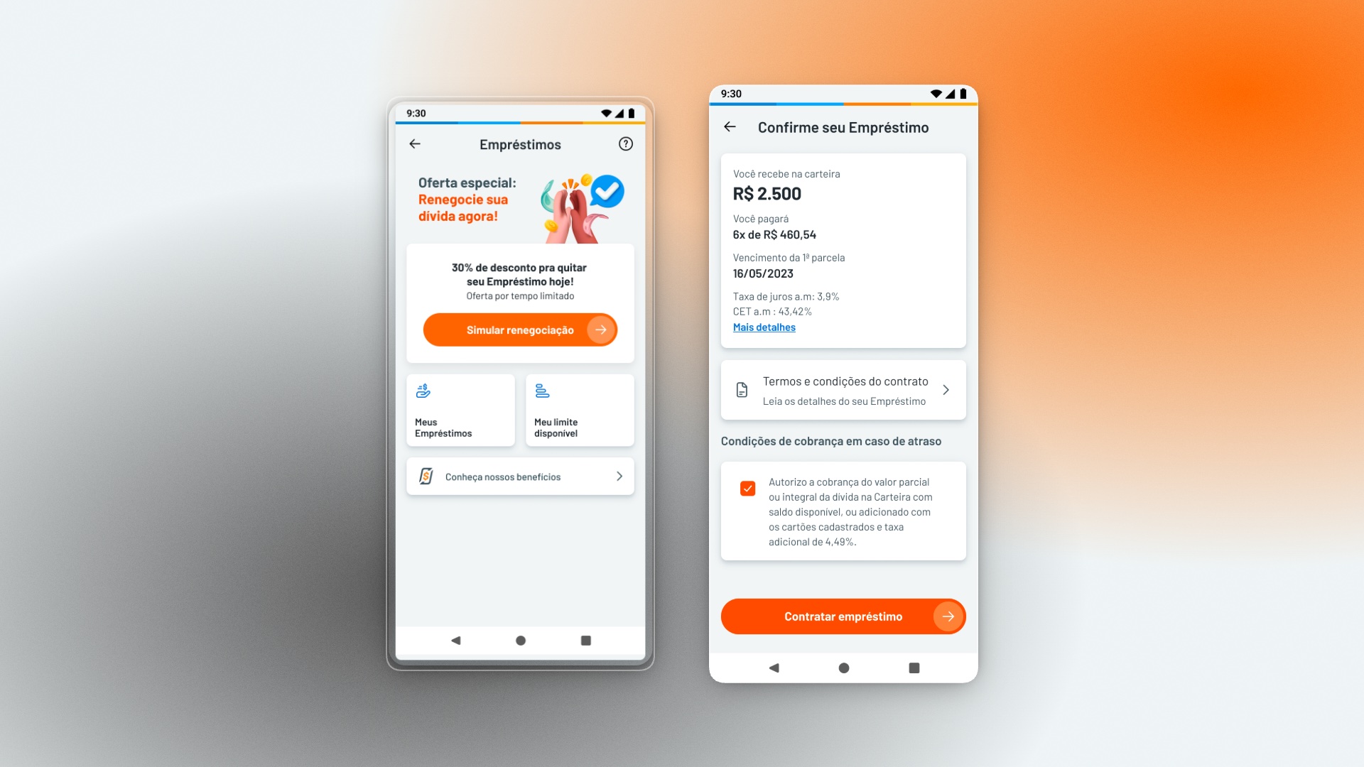 Loan management experience