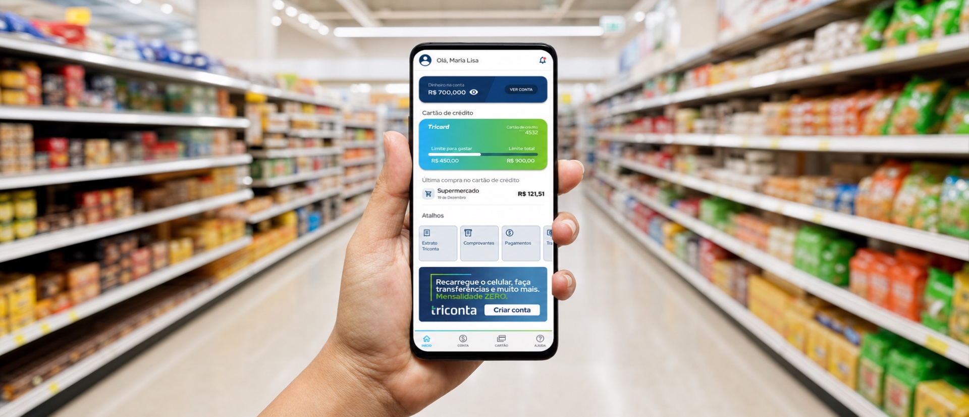 Usability testing of the Triconta app in a supermarket