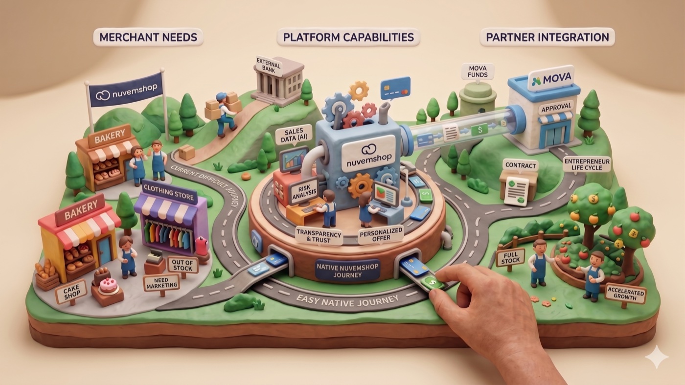 Credit ecosystem: merchant needs, platform capabilities and partner integration